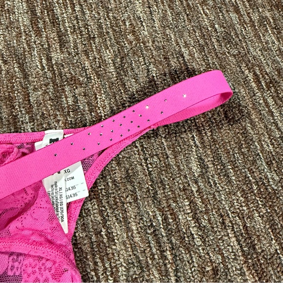 NWT Bundle Victoria’s Secret PINK Lace Thong Panties Size XL - Picture 6 of 9